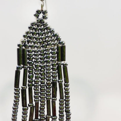 Glass Beaded Bo Ho Earrings - Unique Collectibles