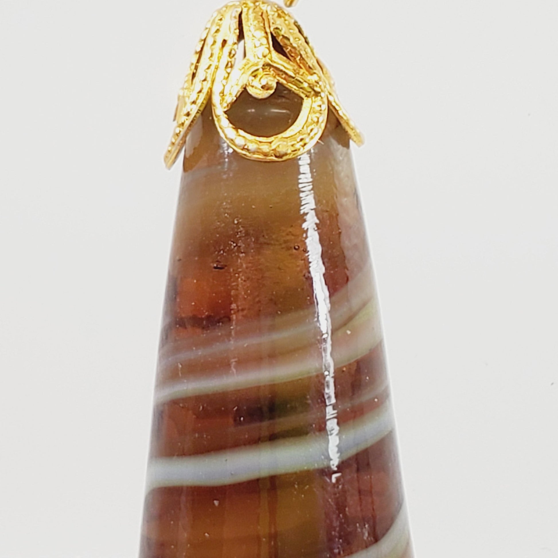 Vintage Art Glass Pendant - Unique Collectibles