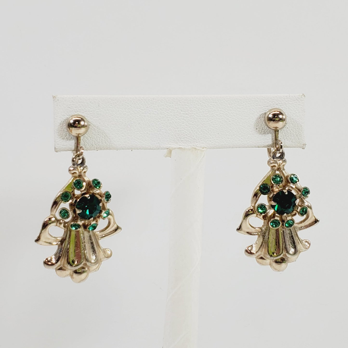 Vintage Crystal Earrings Screw Back - Unique Collectibles