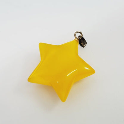 Yellow Star Vintage Pendant - Unique Collectibles