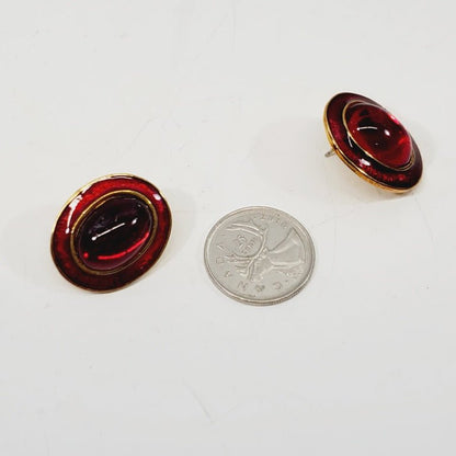 Vintage Gorgeous Red Earrings - Unique Collectibles