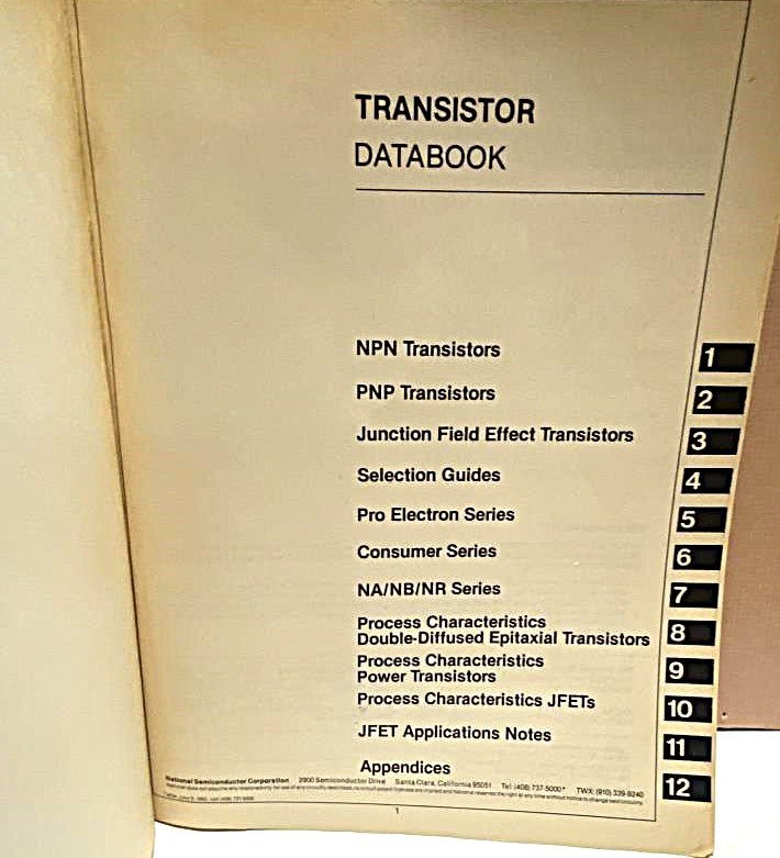 Transistor Databook National Semiconductor Corp - Unique Collectibles