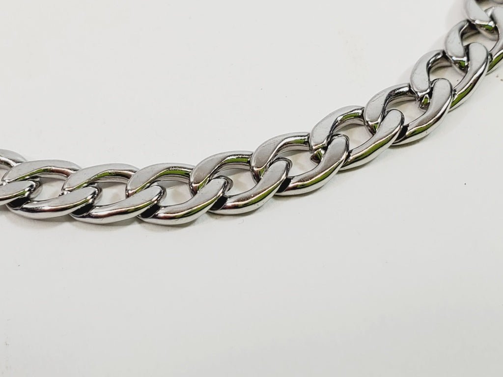 Stainless Steel Cuban Curb Bracelet 7" - Unique Collectibles
