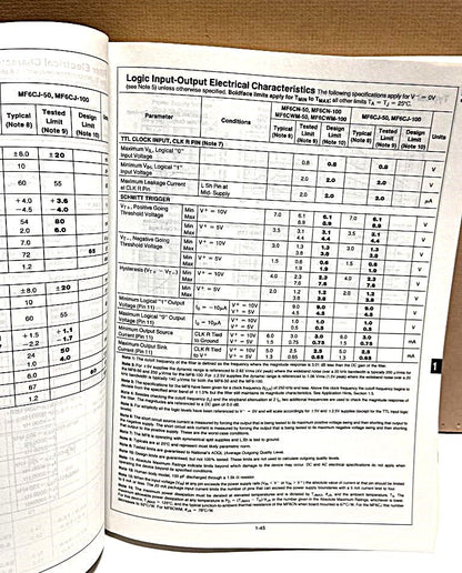 National Semiconductor Linear Databook 2 1988 - Unique Collectibles