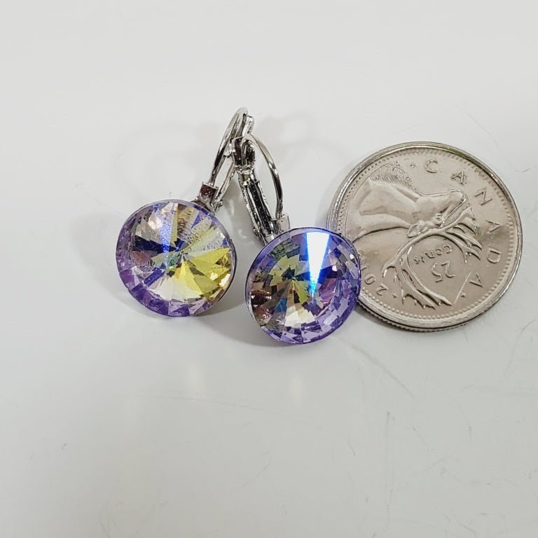 Iridescent Crystal Earrings - Unique Collectibles