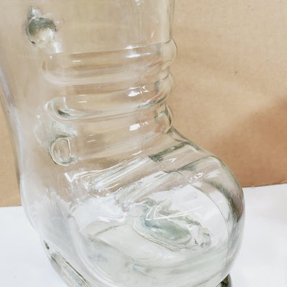 Vintage Large Hockey Skate Beer Glass Final Touch Brand - Unique Collectibles