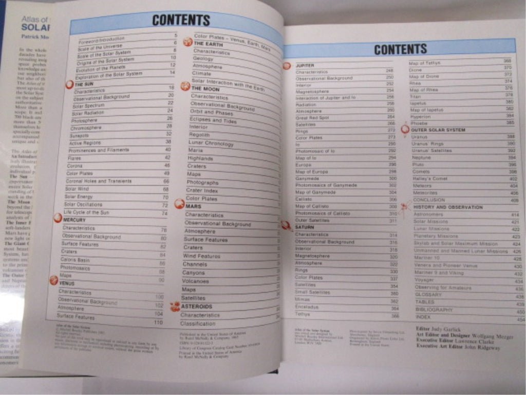 Atlas of the Solar System 1983 by Moore and Hunt - Unique Collectibles