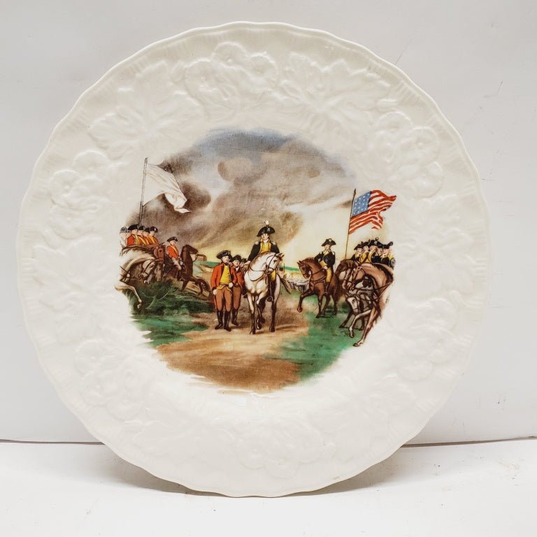 American Revolution 9" Plate Surrender Cornwallis - Unique Collectibles