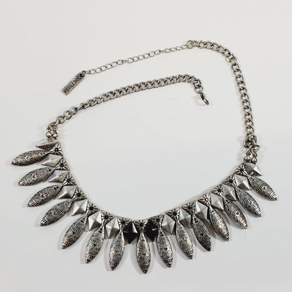 Tribal - Inspired Geometric Statement Necklace - Unique Collectibles