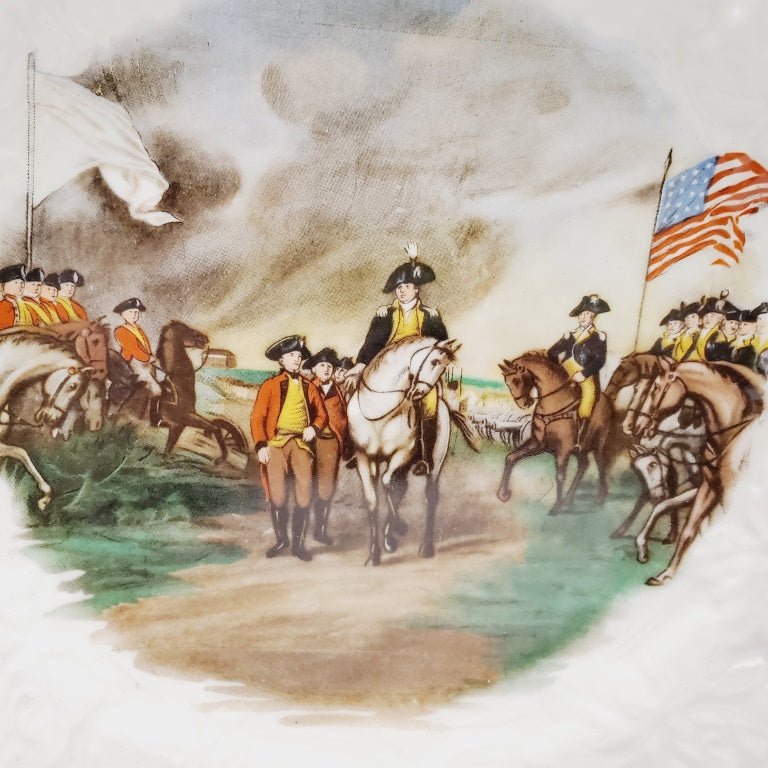 American Revolution 9" Plate Surrender Cornwallis - Unique Collectibles