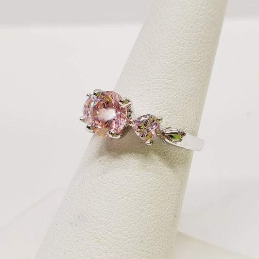 Pink Crystal Ring Size 5.75 - Unique Collectibles