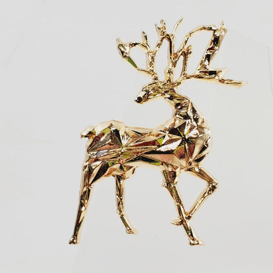 Elegant Stylized Reindeer Brooch - Unique Collectibles