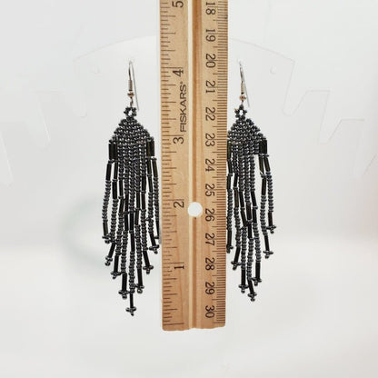 Glass Beaded Bo Ho Earrings - Unique Collectibles