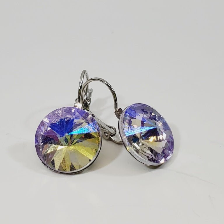 Iridescent Crystal Earrings - Unique Collectibles