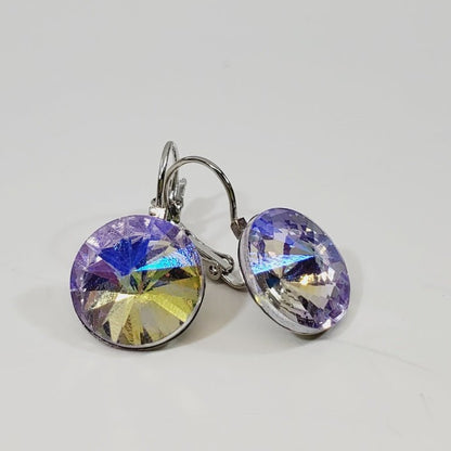 Iridescent Crystal Earrings - Unique Collectibles