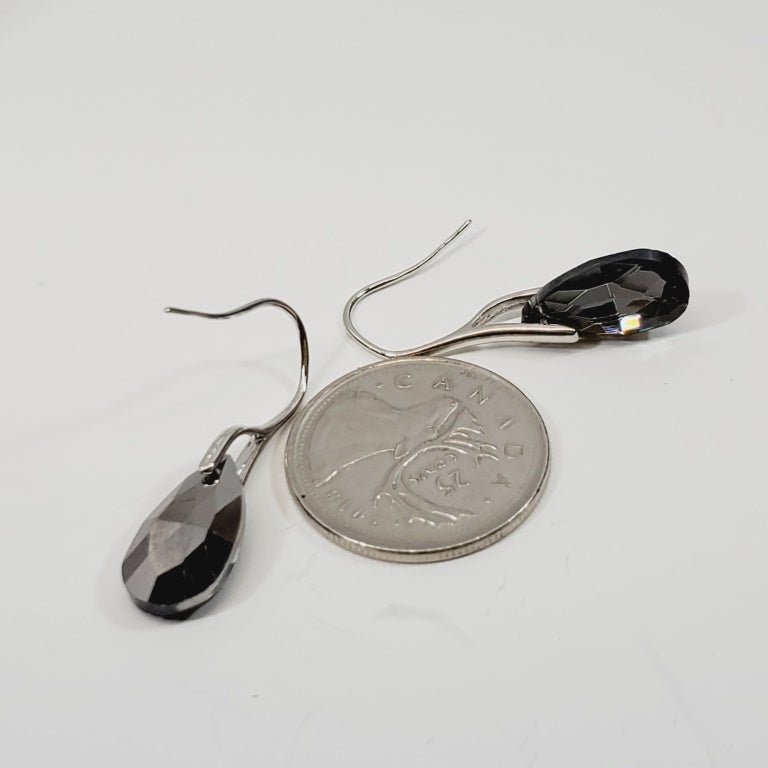 Black Crystal Earrings - Unique Collectibles