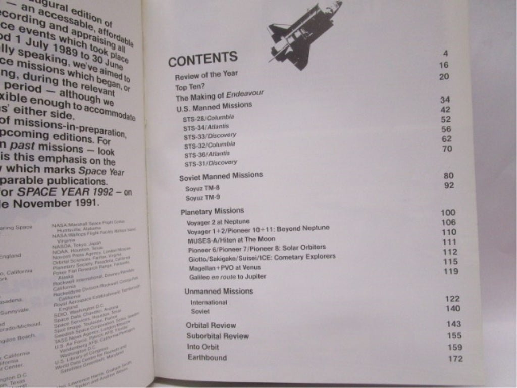 Space Year 1991: The Complete Record of the Year's Space Events edited by Nigel Macknight. - Unique Collectibles