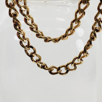 Vintage 2 Strand Chain Necklace - Unique Collectibles