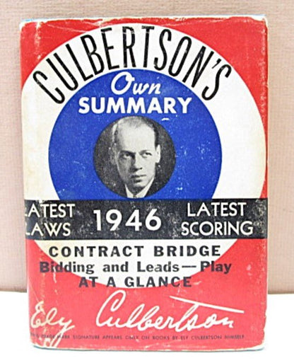 1946 Culbertson's Own Summary Contract Bridge Book - Unique Collectibles
