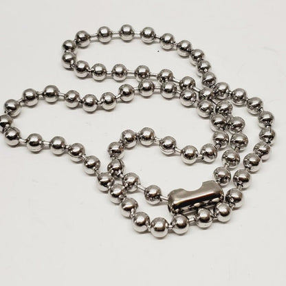 Stainless Steel Ball Chain Necklace 22" - Unique Collectibles