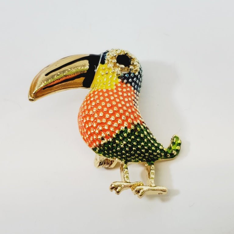 Toucan Bird Brooch - Unique Collectibles