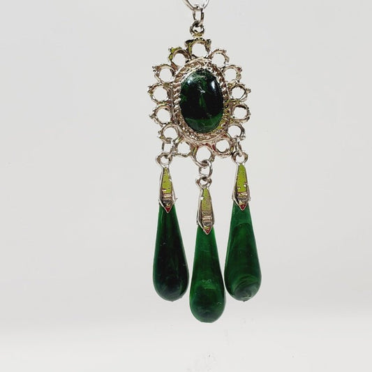 Vintage Green Pendant - Unique Collectibles