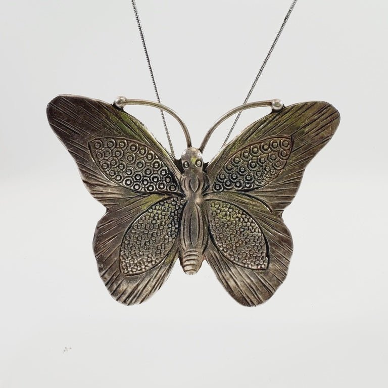 Butterfly Pendant 20" Necklace - Unique Collectibles