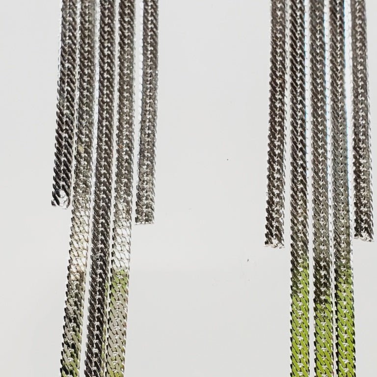 EXTREMELY Long Chain Earrings Almost 8" - Unique Collectibles