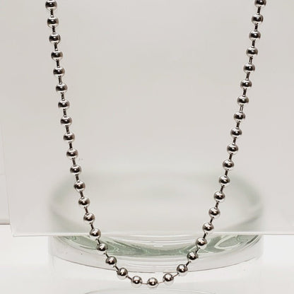 Stainless Steel Ball Chain Necklace 22" - Unique Collectibles