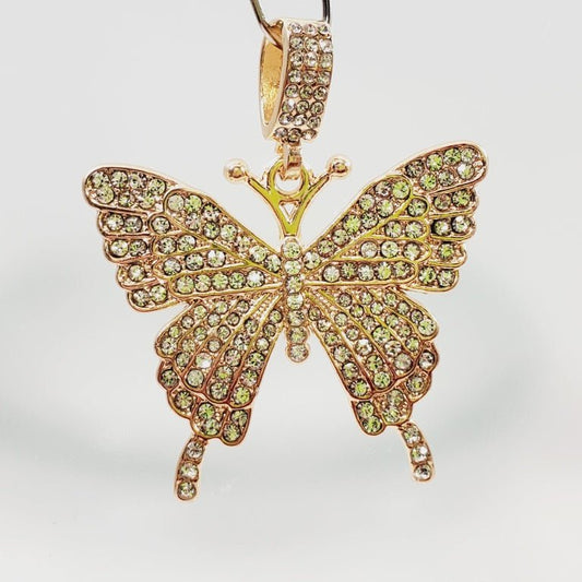 Crystal Butterfly Pendant - Unique Collectibles