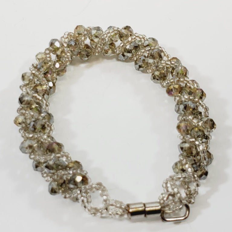 Vintage Crystal Bracelet Magnetic Closure - Unique Collectibles