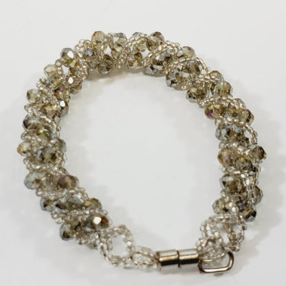Vintage Crystal Bracelet Magnetic Closure - Unique Collectibles