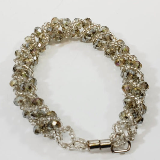 Vintage Crystal Bracelet Magnetic Closure - Unique Collectibles