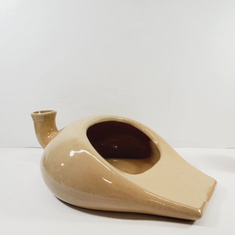 Vintage Pottery Bedpan - Unique Collectibles