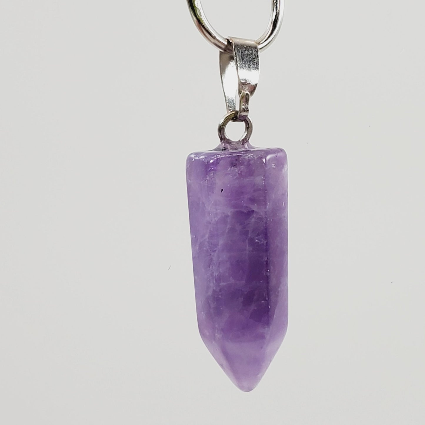 Amethyst Pendulum Pendant - Unique Collectibles