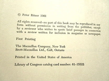 The Society of Space by Peter Ritner 1961 Hardcover with Dust Jacket - Unique Collectibles