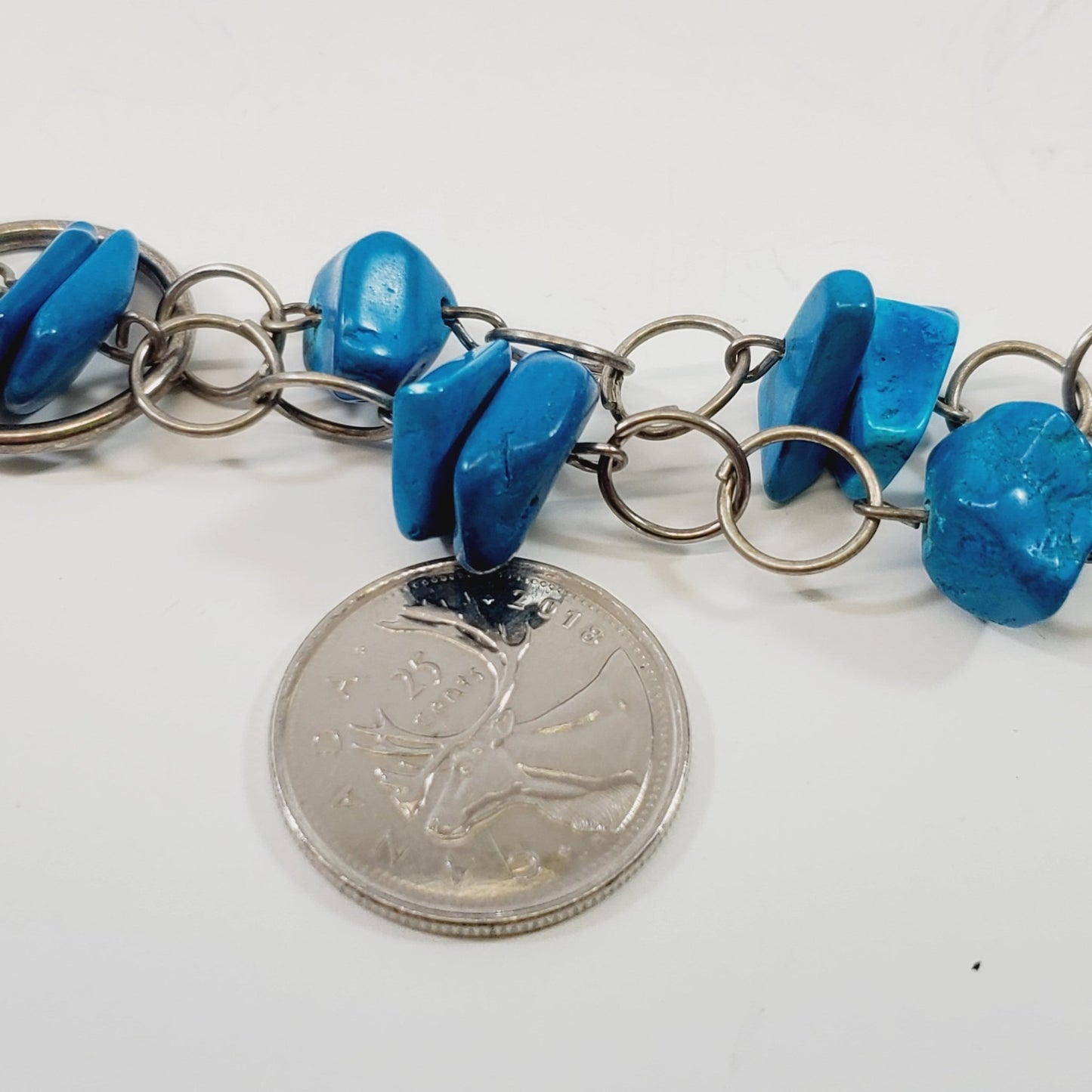 30" Necklace with Blue Stones - Unique Collectibles