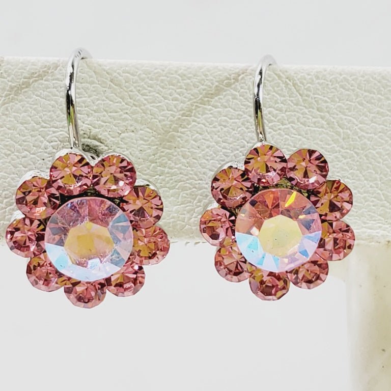 Pink Crystal Earrings - Unique Collectibles