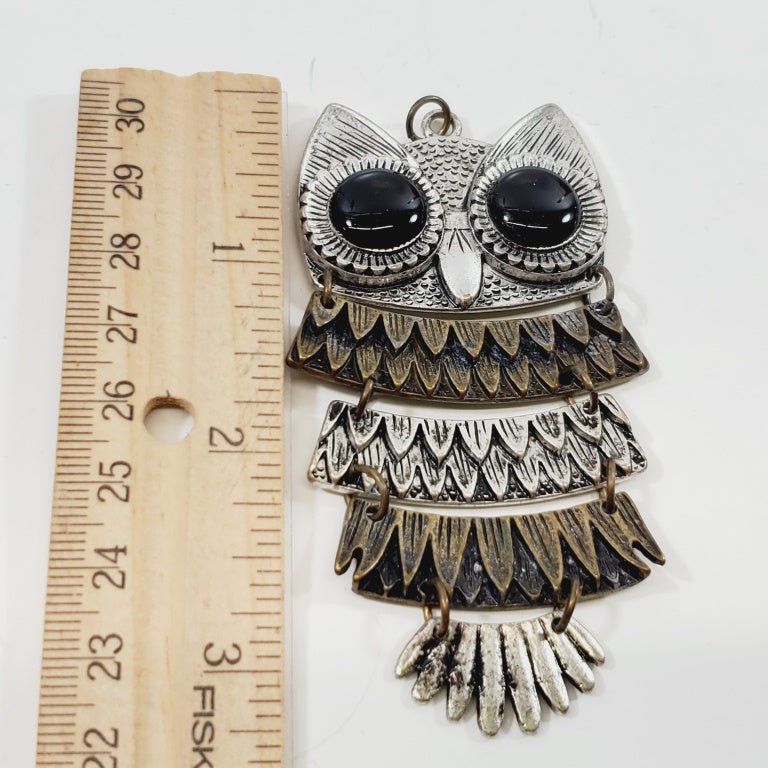 Large Owl Pendant - Unique Collectibles