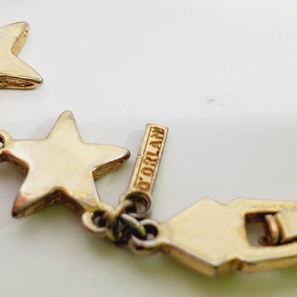 Vintage Signed D'Orlan Star Shaped Necklace 24" - Unique Collectibles