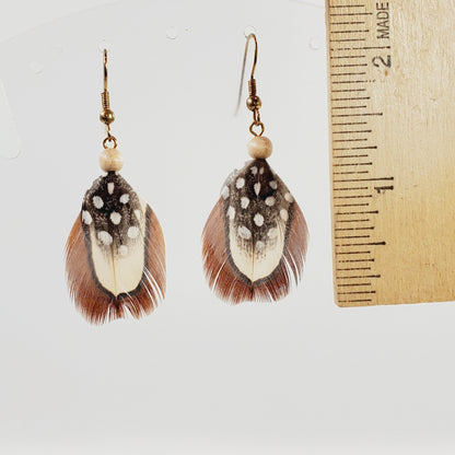 Real Feather Pierced Earrings - Unique Collectibles