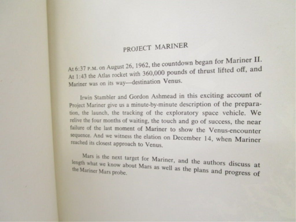 Project Mariner by Irwin Stambler and Gordon Ashmead, published in 1964 - Unique Collectibles