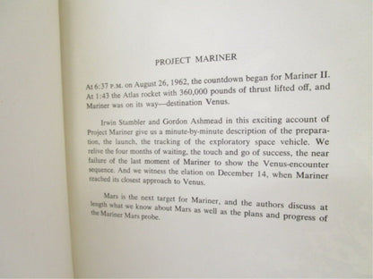 Project Mariner by Irwin Stambler and Gordon Ashmead, published in 1964 - Unique Collectibles