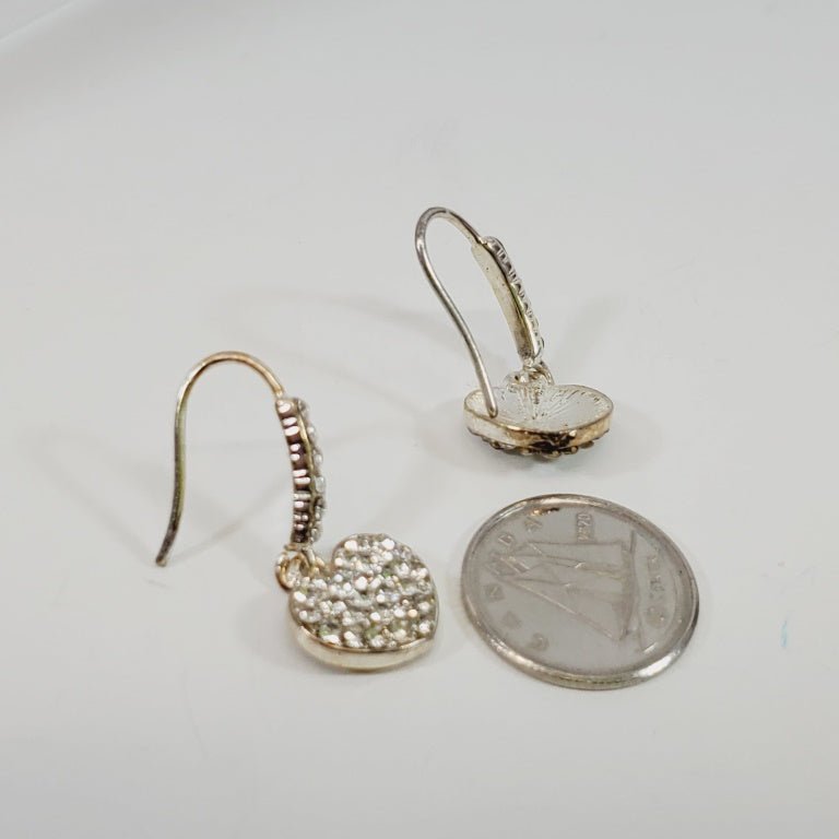 Crystal Heart Shaped Earrings - Unique Collectibles