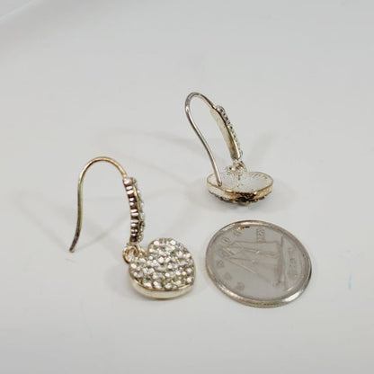 Crystal Heart Shaped Earrings - Unique Collectibles