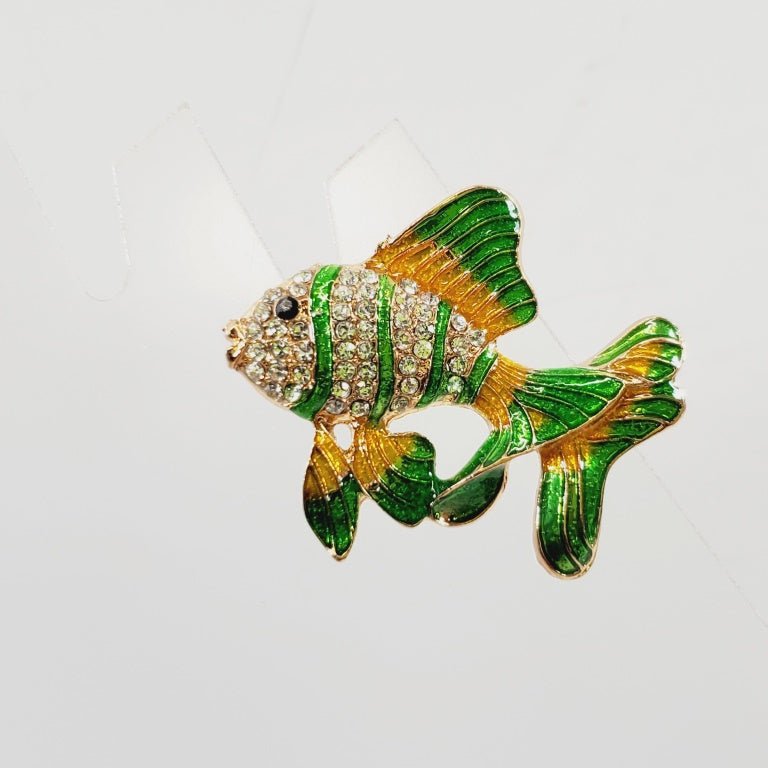 Decorative Fancy Fish Brooch - Unique Collectibles