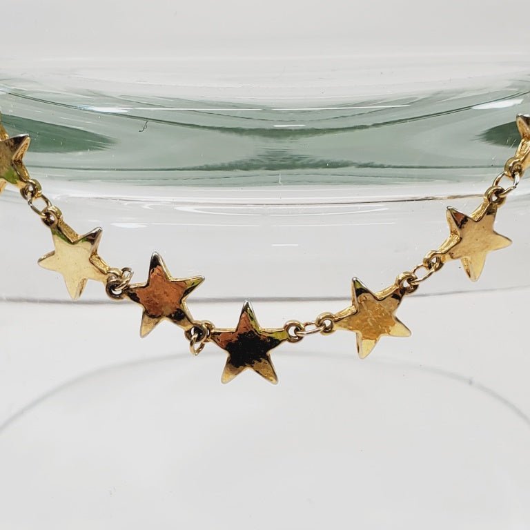 Vintage Signed D'Orlan Star Shaped Necklace 24" - Unique Collectibles