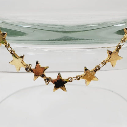 Vintage Signed D'Orlan Star Shaped Necklace 24" - Unique Collectibles