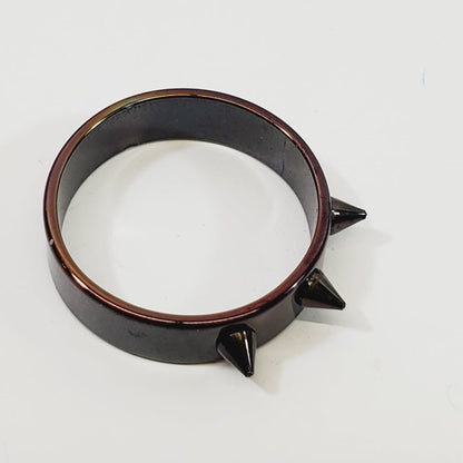 Punk Rock Stainless Steel Heavy Black Ring Size 8.5 - Unique Collectibles