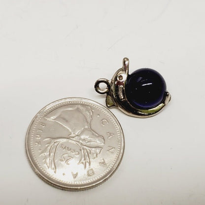 Dolphin on Blue Glass Pendant - Unique Collectibles